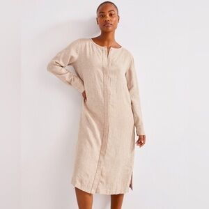Haven Tan Linen Kaftan